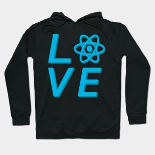 React JS love Hoodie